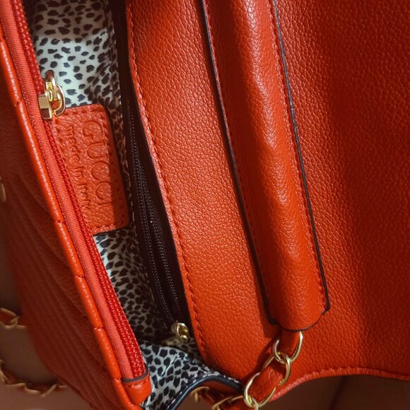 Red leather bag and wallet set - Picture 5 of 6